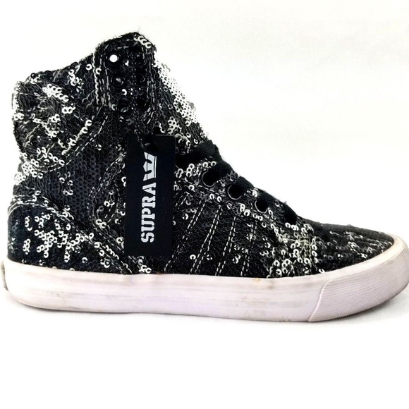Supra Women's Shoes Skytop Skate Sequence Black - Picture 2 of 8
